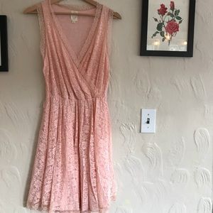 Light pink lacy dress